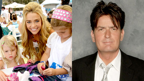 Lola Rose Sheen, Denise Richards, Sam Sheen, Charlie Sheen Lola Rose Sheen, Denise Richards, Sam Sheen, Charlie Sheen